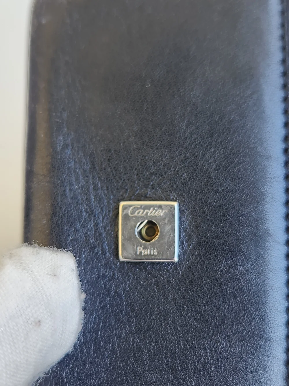 Vintage Must de Cartier Burgundy Leather 4-Hook Key Case - Rare Silver Hardware